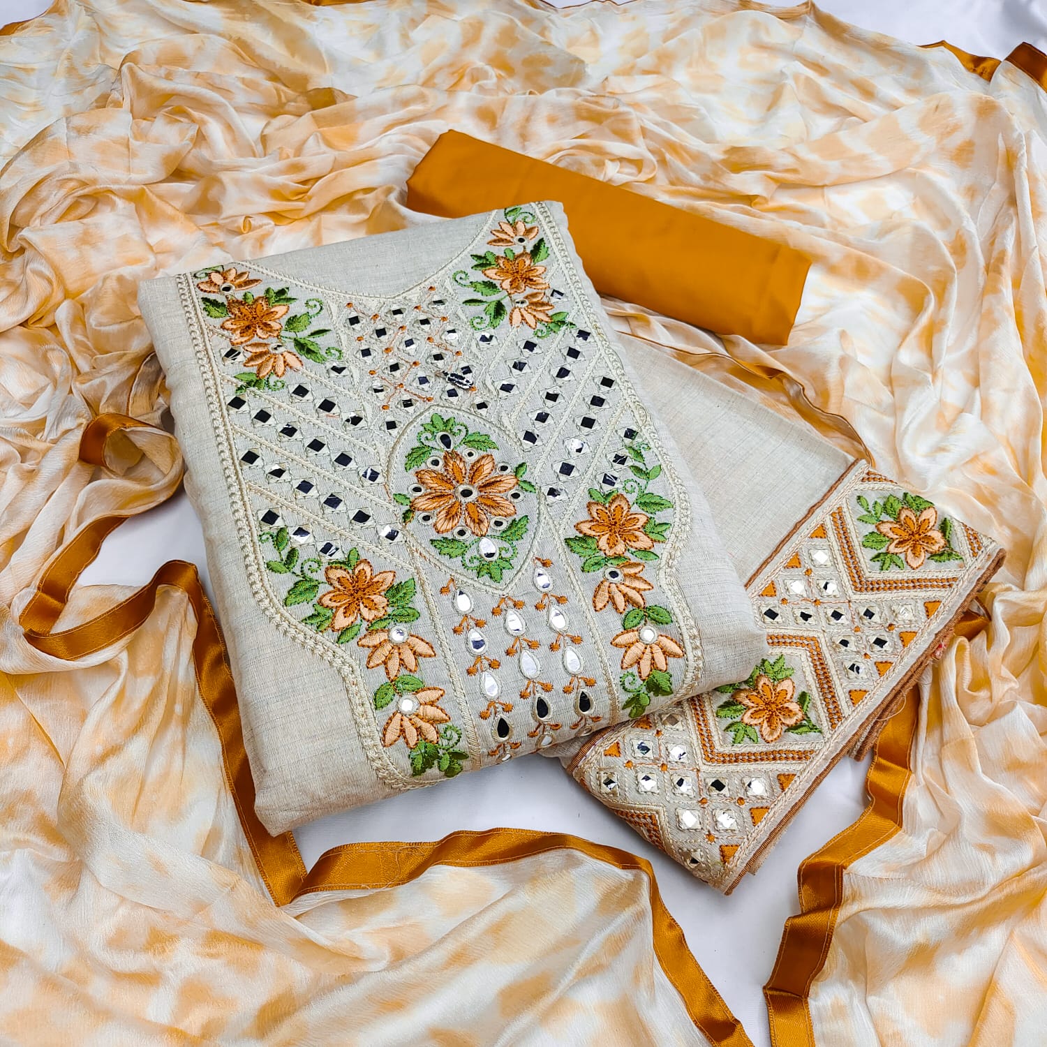 Sc 5066 Khadi New Designer Fancy Wear Dress Material Collection